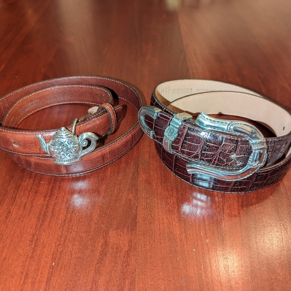 Talbots Accessories - Two vintage Talbots Brighton collaboration leather belts. Size M